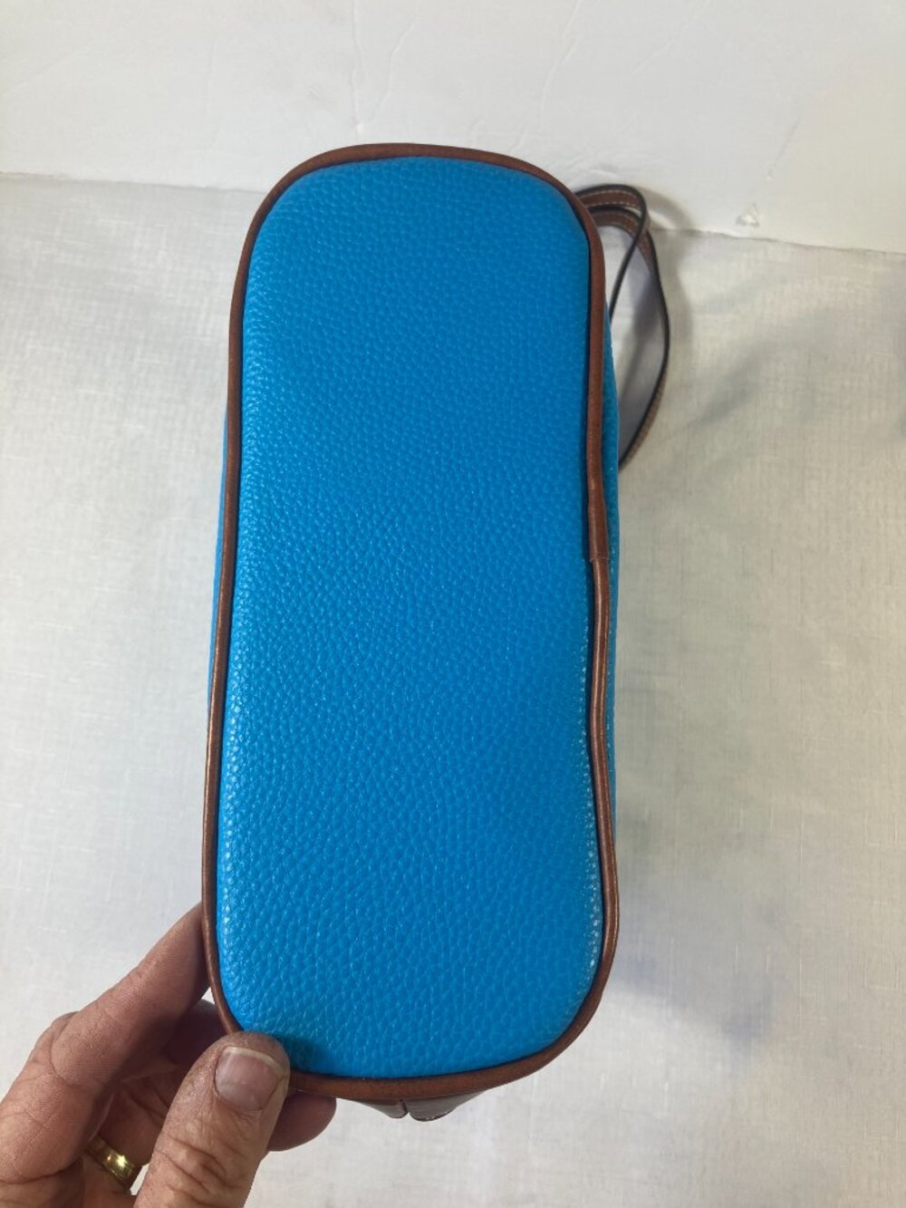 Dooney & Bourke Pebble Leather Cross-Body Bag, Sky Blue, Used Once! - Picture 2 of 10